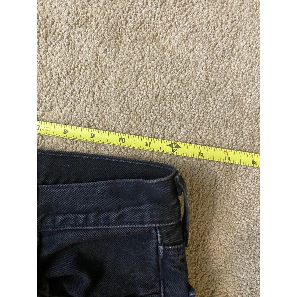 Levi's 501® Original Cropped Distressed Black Women's Jeans Size 24 - Picture 9 of 16